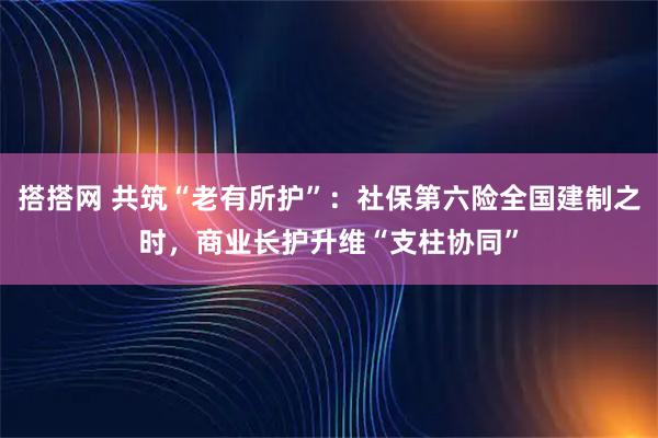 搭搭网 共筑“老有所护”：社保第六险全国建制之时，商业长护升维“支柱协同”