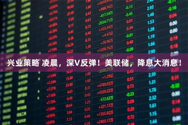 兴业策略 凌晨，深V反弹！美联储，降息大消息！